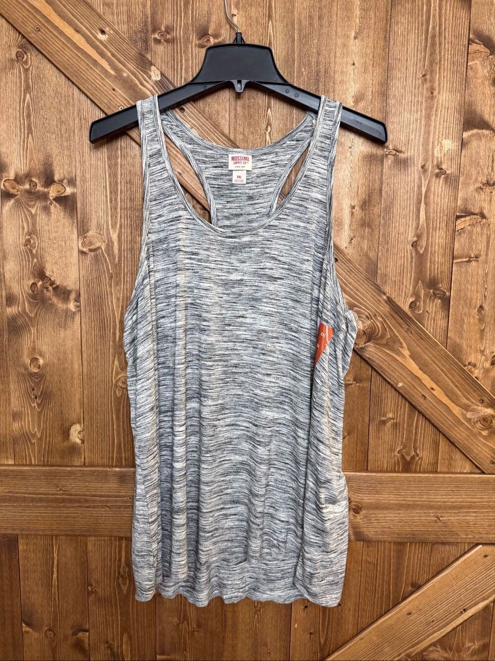 Mossimo Supply Co Women’s Gray Space Dye Racerback Tank Top NWT Size XXL (9291)